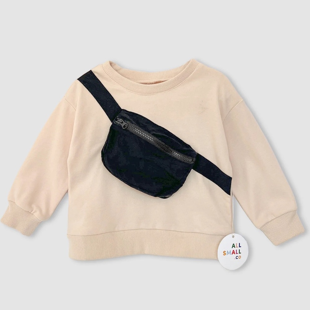 Kids Belt Bag Crewneck Sweatshirt